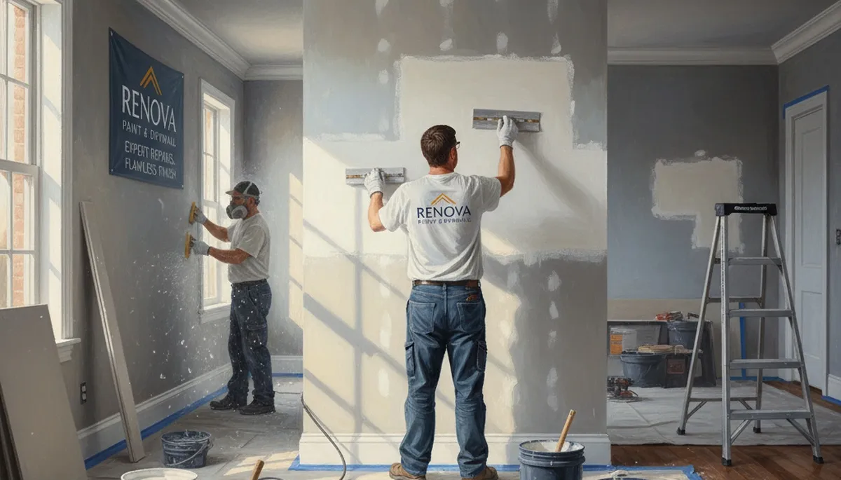 Fort Wayne, IN drywall repair by paint pros for cracks, nail pops, seam gaps, and texture matching