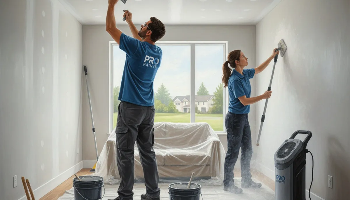 Drywall repair service in Fort Wayne, IN for cracks, nail pops, and texture matching