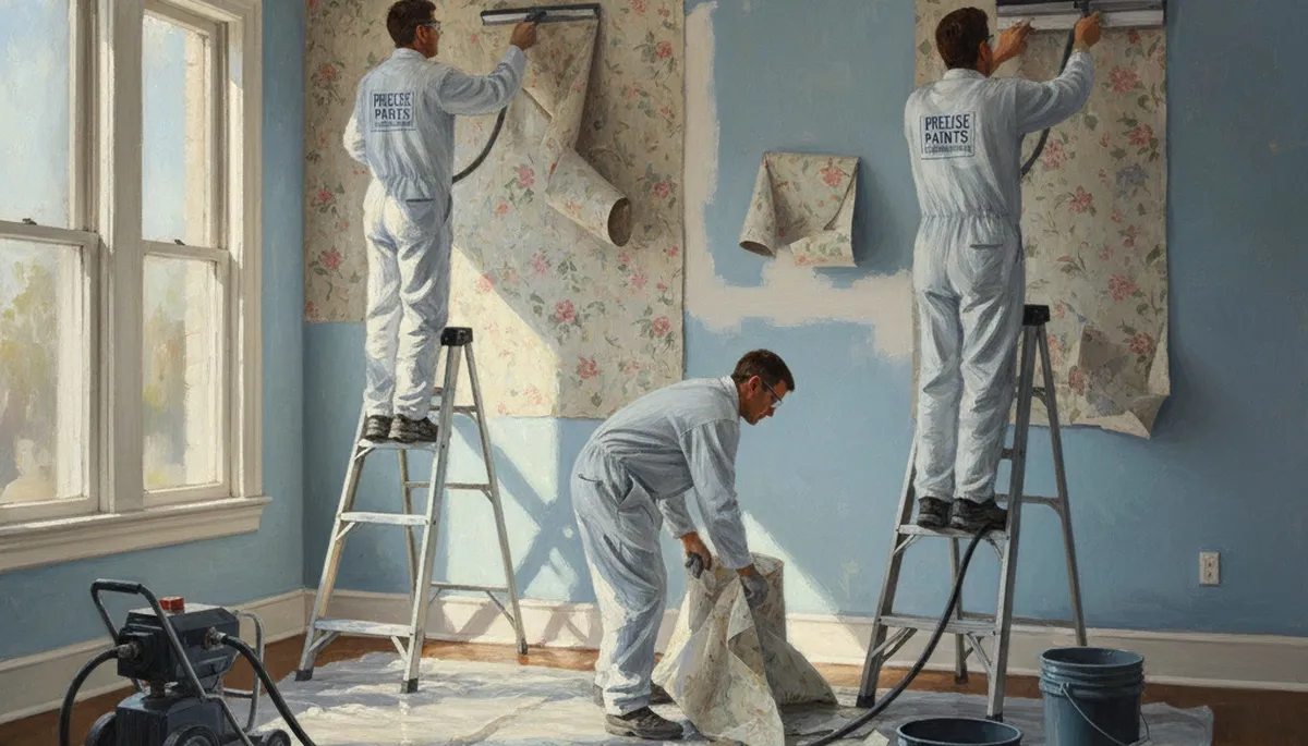 Wallpaper removal service in Fort Wayne, IN for smooth, paint-ready walls