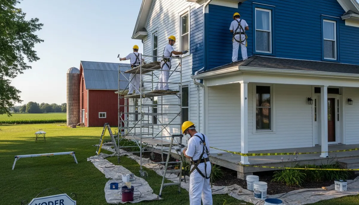 Painting contractor in Fort Wayne, IN providing professional interior and exterior painting services